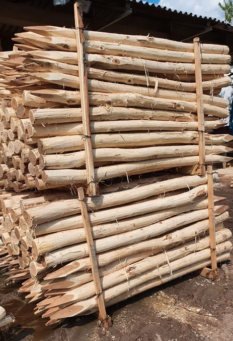 Debarked Round Poles